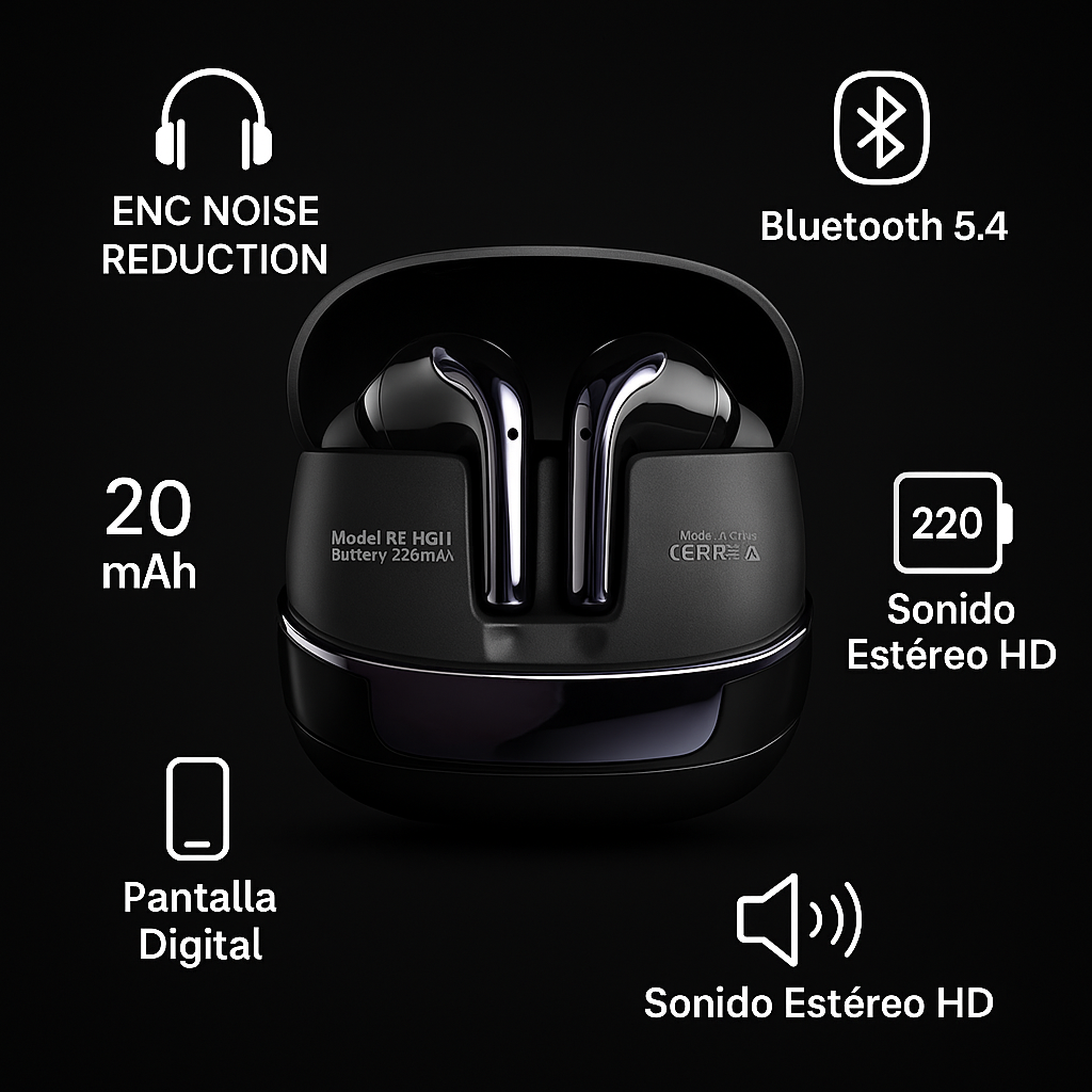 Audífonos Inalámbricos RECRSI RE-HG11