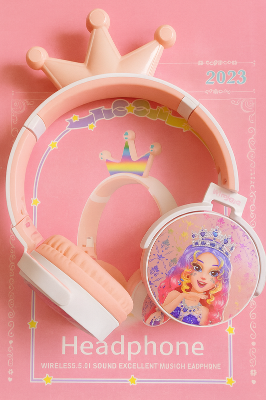 Audífonos Inalámbricos Barbie ME-23 con Luces LED