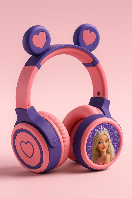Audífonos Inalámbricos Barbie ME-22 con Luces RGB